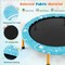 Foldable 36 Inch Trampoline for Kids with Anti-Slip Foot Pads and Handrail